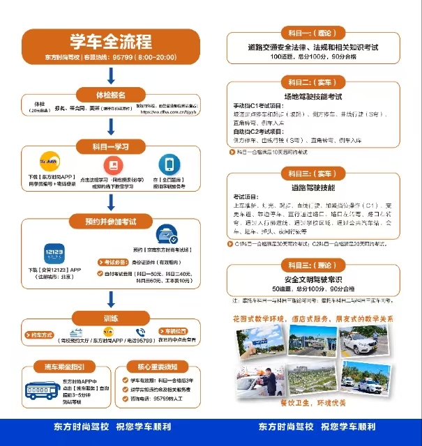 学车全流程和科目说明